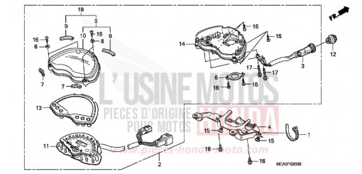 COMPTEUR VTX1300S6 de 2006